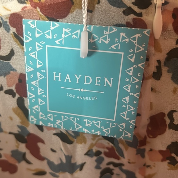 Multicolored Floral Chiffon V-Neck Top - Hayden - Picture 5 of 5